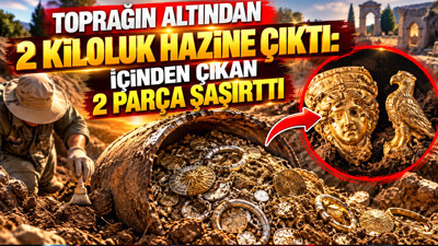 Toprağın altından 2 kiloluk hazine çıktı: İçinden çıkan 2 parça şaşırttı
