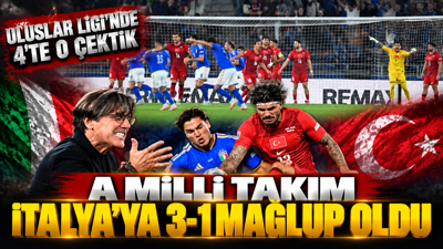 Uluslar Ligi'nde 4'te 0 çektik: A Milli Takım İtalya'ya deplasmanda 3-1 yenildi