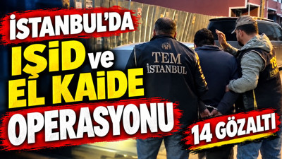 İstanbul'da IŞİD ve El Kaide operasyonu: 14 gözaltı