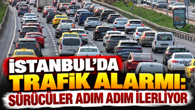 İstanbul'da trafik alarmı: Sürücüler adım adım ilerliyor