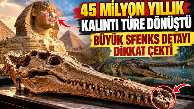 45 milyon yıllık kalıntı türe dönüştü: Büyük Sfenks detayı dikkat çekti