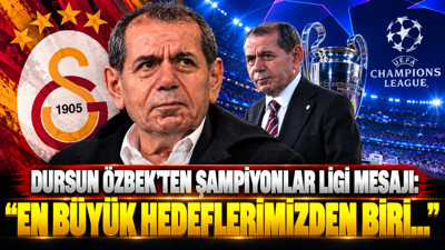 Dursun Özbek'ten Avrupa mesajı: 'En büyük hedeflerimizden biri...'