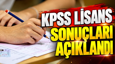 KPSS Lisans sonuçları açıklandı