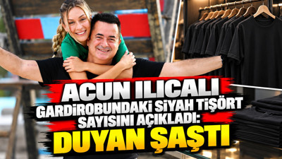 Acun Ilıcalı gardırobundaki siyah tişört sayısını açıkladı: Duyan şaştı