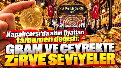 Kapalıçarşı'da akşam altın fiyatları değişti: Gram altın, çeyrek altın kaç lira oldu?(8 Ekim)