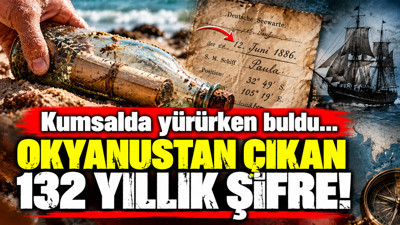 Kumsalda yürürken buldu: Okyanustan çıkan 132 yıllık şifre