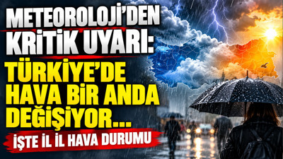 Meteoroloji uyardı: Hava bir anda değişiyor... İşte il il hava durumu (8 Ekim 2026)