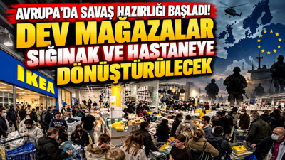 Avrupa'da savaş hazırlığı başladı: Dev mağazalar sığınak ve hastaneye dönüştürülecek