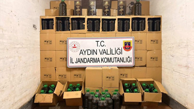 Kamyonetten tonlarca sahte zeytinyağı çıktı