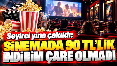 Sinema biletlerine 90 TL'lik indirim seyirciye çare olmadı