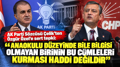 AK Parti Sözcüsü Çelik’ten Özgür Özel’e sert tepki: Anaokulu düzeyinde