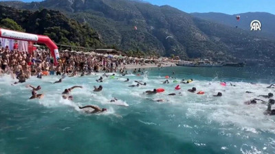 Uluslararası Fethiye Spor Festivali'nde yüzme yarışları başladı
