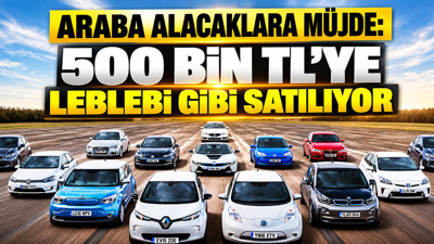 Araba alacaklara müjde: 500 bin TL'ye leblebi gibi satılıyor