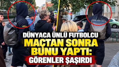 Dünyaca ünlü futbolcu maçtan sonra bunu yaptı: Görenler şaşırdı