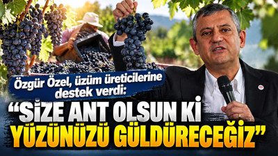 Özgür Özel, üzüm üreticilerine destek verdi: Size ant olsun ki yüzünüzü güldüreceğiz