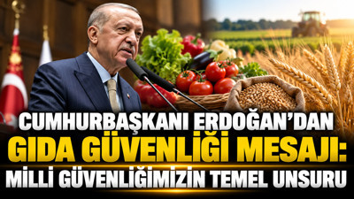 Cumhurbaşkanı Erdoğan'dan gıda güvenliği mesajı: Milli güvenliğimizin temel unsuru