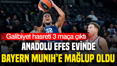 Anadolu Efes EuroLeague'de üst üste 3. yenilgisini aldı