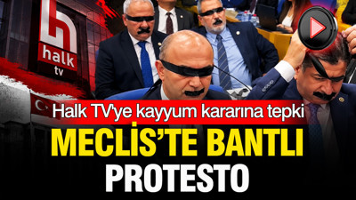 Yeni Parti’den Halk TV’ye kayyum sonrası Meclis’te siyah bantlı protesto