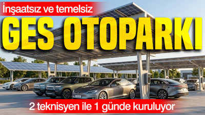 2 teknisyen ile 1 günde kuruluyor: İnşaatsız ve temelsiz GES otoparkı