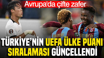 Beşiktaş ve Trabzonspor'dan Avrupa'da çifte zafer: Ülke puanı sıralaması güncellendi