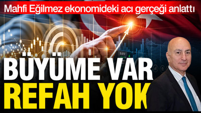 Mahfi Eğilmez ekonomideki acı gerçeği anlattı: Büyüme var refah yok