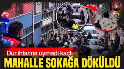 Dur ihtarına uymadı kaçtı: Mahalle sokağa döküldü: Bursa’da filmleri aratmayan olay