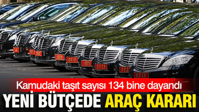 Kamudaki taşıt sayısı 134 bine dayandı: Yeni bütçede araç kararı