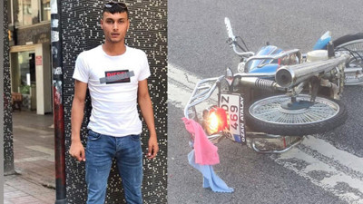 Motosikletten düştü, otomobil çarptı, hastane yolunda öldü