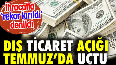 İhracatta rekor kırıldı denildi. Dış Ticaret açığı temmuzda uçtu
