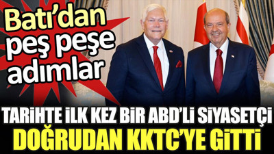 Tarihte ilk kez bir ABD'li siyasetçi doğrudan KKTC'ye gitti