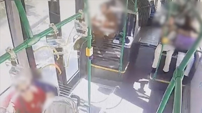Geri kayarak devrilen İETT otobüsündeki dehşetin görüntüsü ortaya çıktı