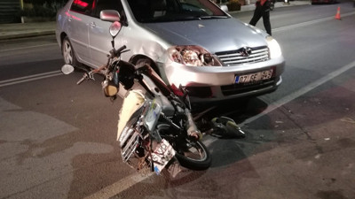 Burdur’da motosiklet ile otomobil çarpıştı: 1 yaralı