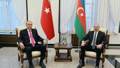 Erdoğan ile Aliyev'in görüşmesi sona erdi