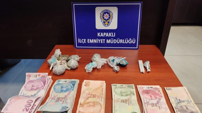 Uyuşturucu tacirleri dere yatağında yakalandı