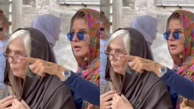 Gülben Ergen Eyüp Sultan'a gitti. Gelen yorumla çileden çıktı
