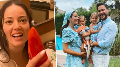 Pelin Akil Fransa'ya giderken götürdükleriyle eşine şok yaşattı