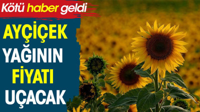 Ayçiçek yağının fiyatı uçacak. Kötü haber geldi