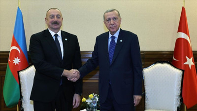 Cumhurbaşkanı Erdoğan, Aliyev ile görüştü