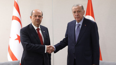 Cumhurbaşkanı Erdoğan ve KKTC Cumhurbaşkanı Tatar ile görüştü