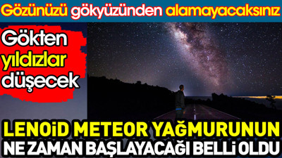 Lenoid meteor yağmurunun ne zaman başlayacağı belli oldu. Gözünüzü gökyüzünden alamayacaksınız
