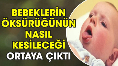 Bebeklerin öksürüğünün nasıl kesileceği ortaya çıktı
