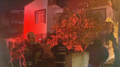 Kocaeli'de çıkan baca yangını vatandaşları korkuttu