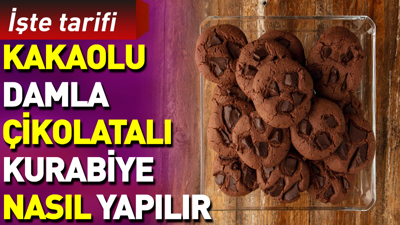 Kakaolu damla çikolatalı kurabiye nasıl yapılır?