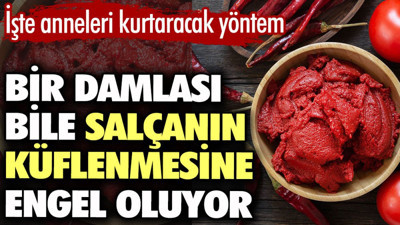 Bir damlası bile salçanın küflenmesine engel oluyor. İşte anneleri kurtaracak yöntem