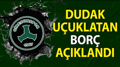 Dudak uçuklatan borç. 1. Lig ekibinde korkunç tablo