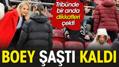 Galatasaray tribününde sarı saçlı kırmızı pardesülü kadın kim