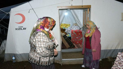 Şehit olduktan sonra deprem çadırında yaşan ailesinin çadırı ısıtıcılarla dolduruldu