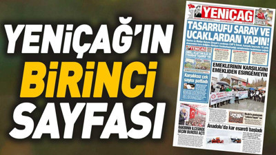 Yeniçağ Gazetesi'nin 1. sayfası (22 Ocak 2024)