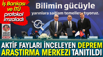 Aktif fayları inceleyen deprem araştırma merkezi tanıtıldı