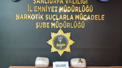Şanlıurfa'da skunk operasyonu. 4 kilo uyuşturucu ele geçirildi